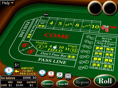 playing craps online for free.